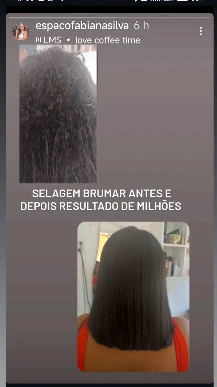 Resultado real com o Gloss Brumar